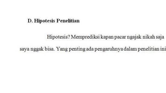 6 Tulisan di Bab 3 Skripsi Ini Bikin Tepuk Jidat, Kehabisan Ide