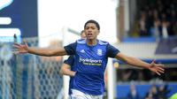 Jude Bellingham, gelandang muda Birmingham City, melakukan selebrasi. (Dok. Twitter/@BCFC)