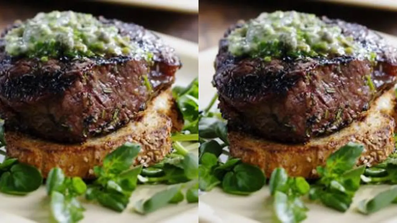 Grilled Filet Mignon with Herb Butter & Texas Toasts