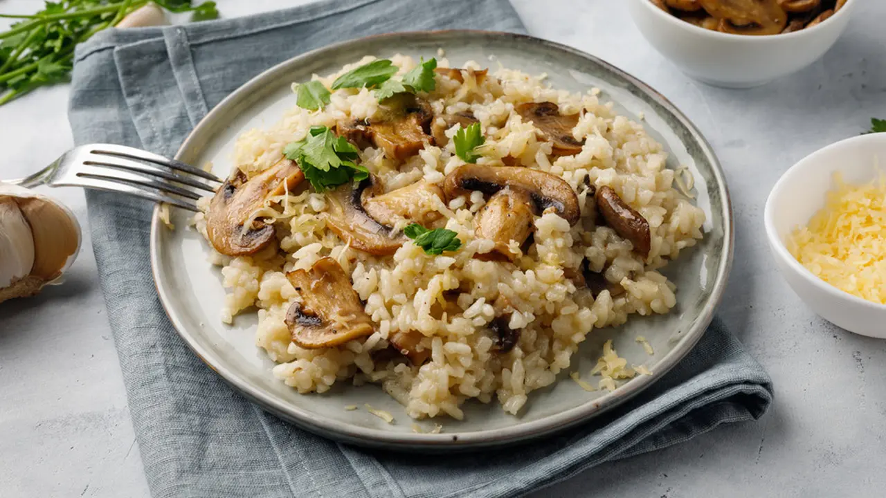 risotto jamur