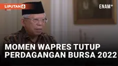 Wapres Ma'ruf Amin Tutup Perdagangan Bursa 2022