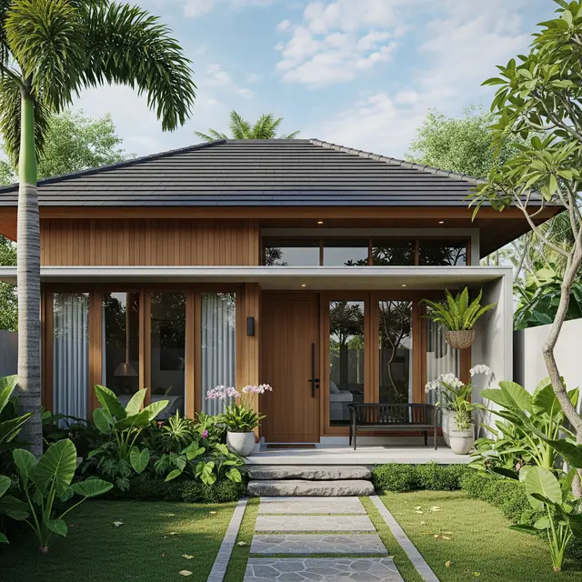 9 Desain Rumah 1 Lantai Sederhana tapi Terlihat Mewah dari Depan