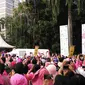 Jakarta Goes Pink kembali digelar Minggu, 4 Oktober untuk yang keduakalinya setelah sukses pada tahun lalu