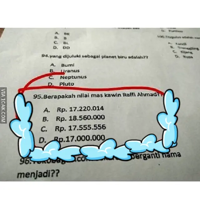 6 Soal Ujian Libatkan Penyanyi Ini Bikin Murid Elus Dada