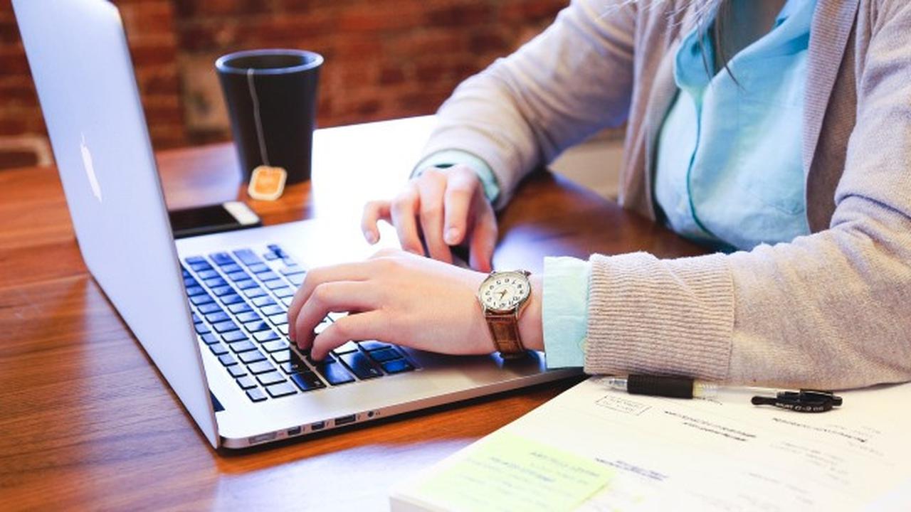 Ilustrasi orang sedang mengetik di laptop. Kredit: StartupStockPhotos via Pixabay