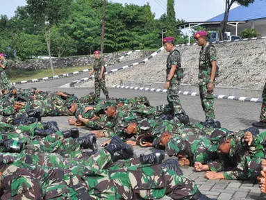 Citizen6, Sidoarjo: Komando Pendidikan tersebut antara lain, Kodik  Marinir (Kodikmar) yang berlokasi di Gunungsari Surabaya, langsung mengorientasi 39 siswa Marinir. (Pengirim: Penkobangdikal)