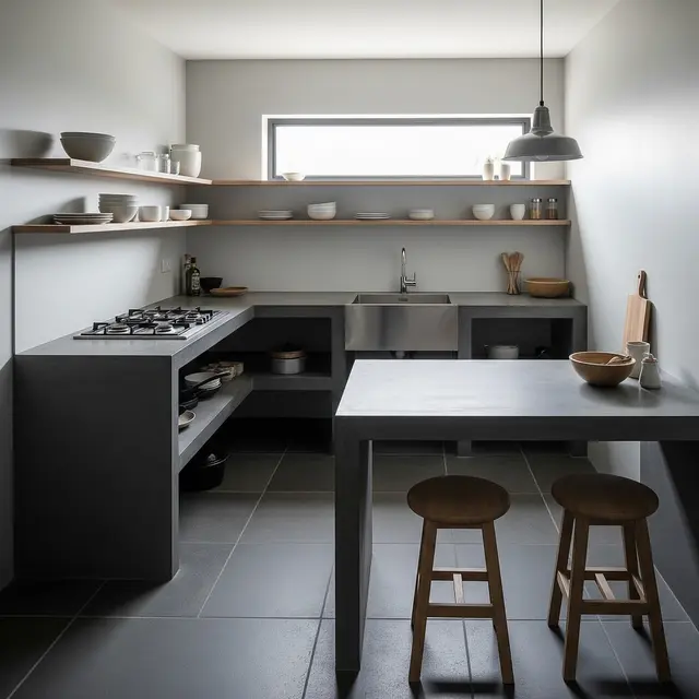 Dapur basah minimalis (Image by Gemini AI)