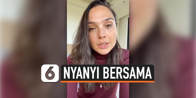 VIDEO:  Mengharukan, Gal Gadot Bersama Selebritas Lain Nyanyikan Lagu Imagine