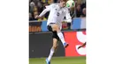 Thomas Muller, pemain sepak bola Jerman yang bermain untuk Bayern München itu hingga kini berhasil mencetak 4 gol di Piala Dunia Brasil 2014. (AFP PHOTO/Jonathan Nackstrand)