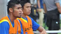 Feri Aman Saragih dan Beny Wahyudi (Bola.com/Kevin Setiawan)