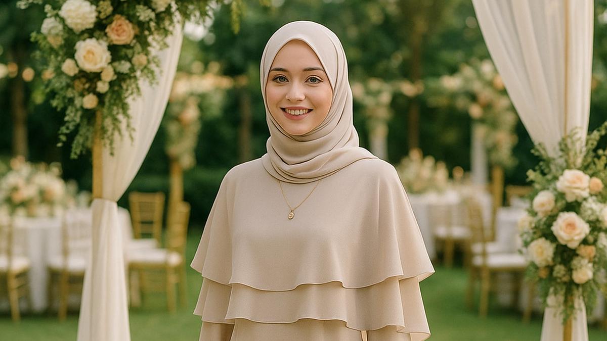 8 Rekomendasi Gamis Kondangan Outdoor 2025, Cocok untuk Acara Siang hingga Malam Hari