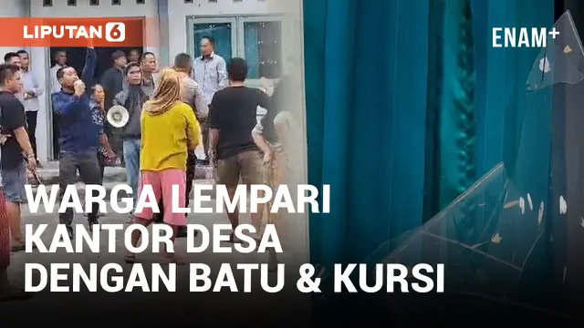 Tuntut Kepala Dusun Dipecat, Warga Jerian Lombok Timur Rusak Kantor Desa