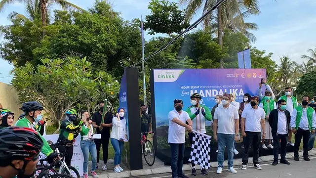 Maskapai penerbangan Citilink menggelar acara Hidup Sehat Series 2021 #DiIndonesiaAja #BarengCitilink secara perdana di Mandalika, Lombok, Nusa Tenggara Barat pada 26 hingga 28 Maret 2021.