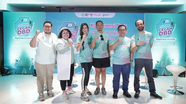 Konferensi Pers Kemenkes dan Takeda Gelar Kegiatan "Langkah Bersama Cegah DBD", Jakarta Pusat, Minggu, 5 November 2023.