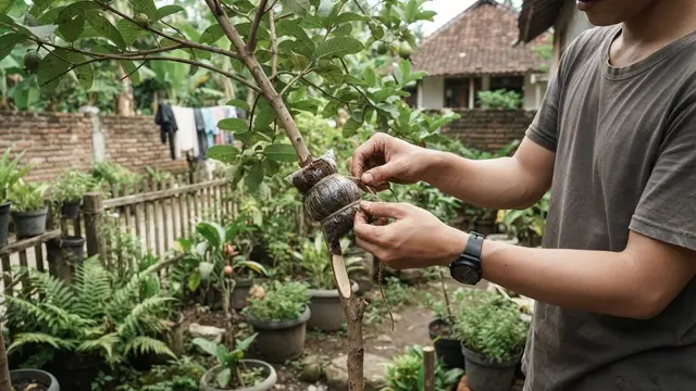 cara mencangkok pohon jambu