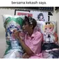 6 Tingkah Wibu Saat Tidur Ini Absurd, Wajib Peluk Guling Anime (IG/recehskidipapap)