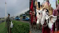 Petugas gabungan kembali melakukan razia Pedagang Kaki Lima di Monas. Di pantai Buleleng, Bali digelar festival menyelam internasional.