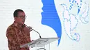 Direktur Utama PT Bank Tabungan Negara (Persero) Tbk. Haru Koesmahargyo memberikan sambutan dalam acara Peringatan Hari Kartini di Menara BTN, Jakarta, Rabu (21/04/2021). Dalam acara tersebut, Bank BTN juga meluncurkan Komunitas Srikandi BTN. (Liputan6.com/Pool/BTN)