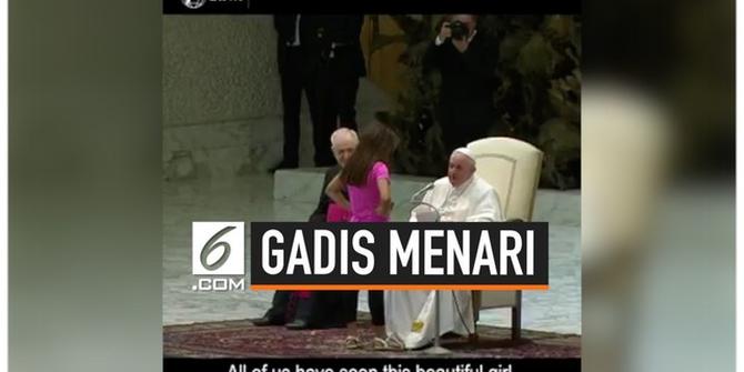 VIDEO: Paus Fransiskus Biarkan Gadis Cilik Menari di Depannya