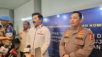 Menko Polhukam Hadi Tjahjanto usai acara Kompolnas di Jakarta Utara. (Foto: Merdeka.com/Bachtiarudin alam).