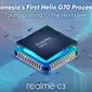 Realme C3 yang diperkuat MediaTek Helio G70 dipastikan akan rilis di Tanah Air (sumber: Realme)