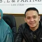 Farah Dibba saat menggelar jumpa pers dengan kakaknya, Muhammad Fadlan