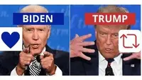 Ilustrasi Twitter Trump VS Biden (@DrBilalOfficial/Twitter).