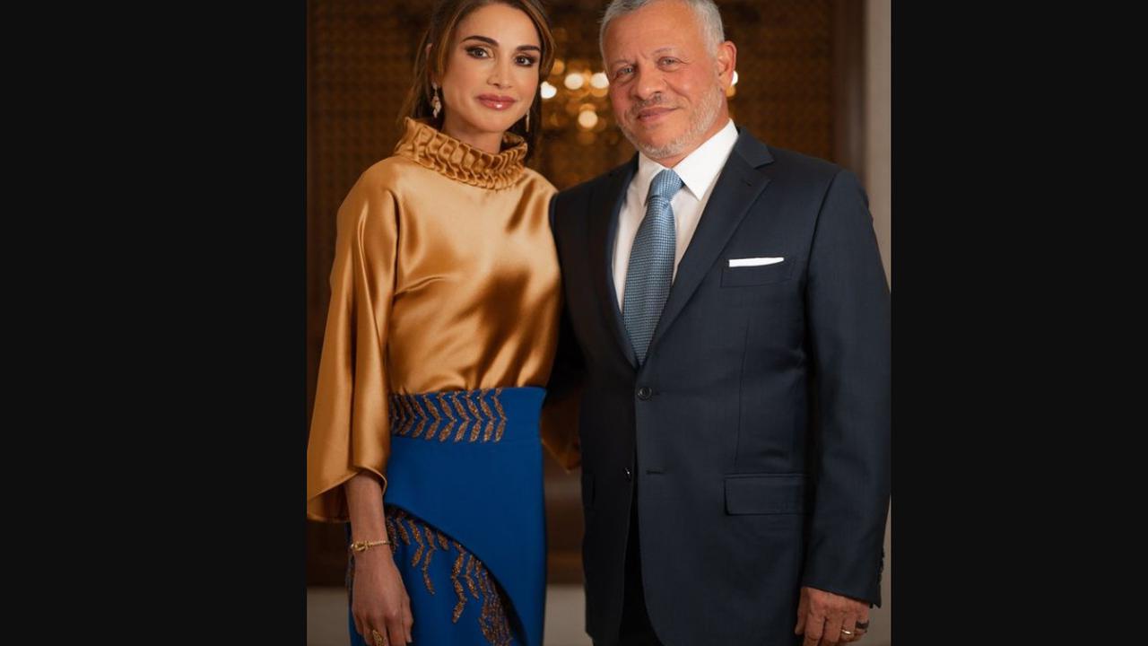 Raja Abdullah I dan Ratu Rania dari Yordania.