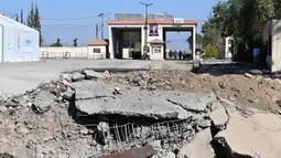Militer Israel mengonfirmasi pada 25 Oktober 2024 lalu, mereka telah menyerang penyeberangan perbatasan antara Suriah dan Lebanon. (LOUAI BESHARA/AFP)