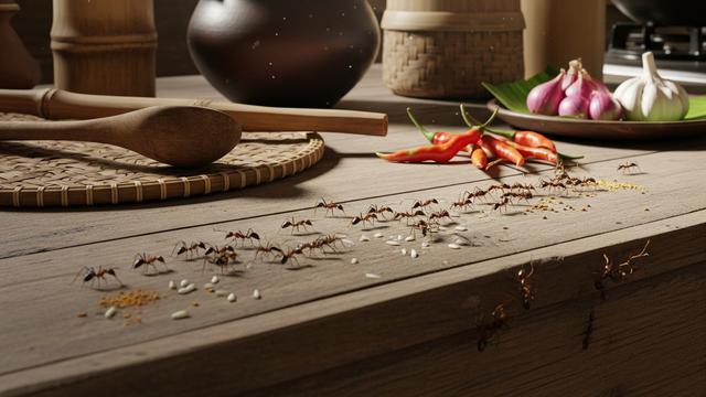 Cara Mencegah Semut Bersarang di Dapur/ Ilustrasi AI