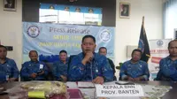 Pemaparan pembongkaran usaha penyelundupan sabu di Banten. (Liputan6.com/Yandhi Deslatama)