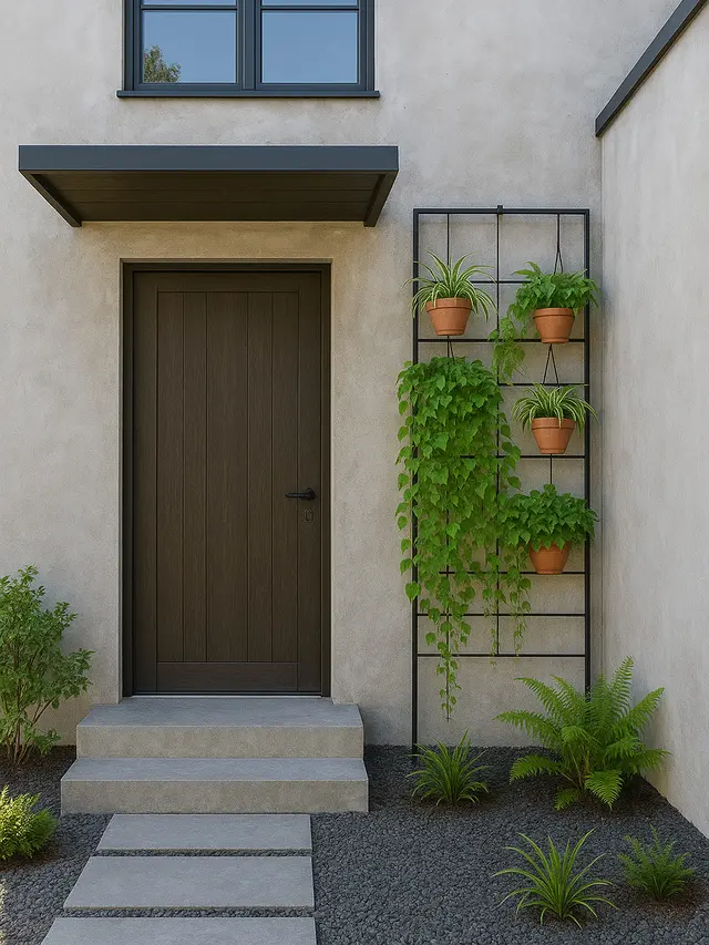 Model Rumah Modern dengan Taman Mini Depan Biar Lebih Fresh (Foto: ChatGPT)