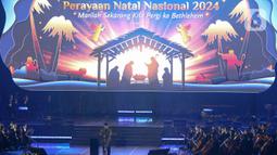 Perayaan Natal Nasional 2024 mengambil tema Marilah Sekarang Kita Pergi ke Betlehem. (Liputan6.com/Herman Zakharia)