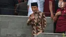 Tidak banyak kata yang terucap, Jokowi hanya menyampaikan ucapan bela sungkawa ke keluarga Hamzah Haz. (Liputan6.com/Angga Yuniar)