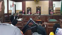 Sidang tuntutan terhadap bandar ganja (Liputan6.com/Pramitha)