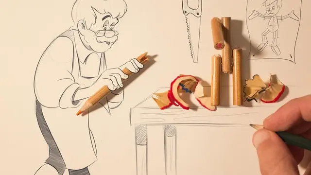 6 Kreasi Gabungkan Gambar Tangan dengan Bekas Rautan Pensil, Hasilnya Keren