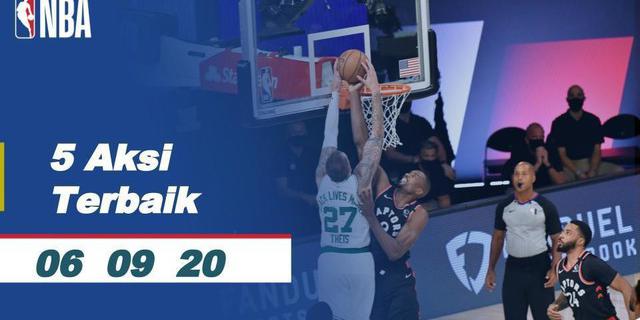 VIDEO: 5 Aksi Terbaik NBA 6 September 2020, Blocking Serge Ibaka Gagalkan Slam Dunk Daniel Theis
