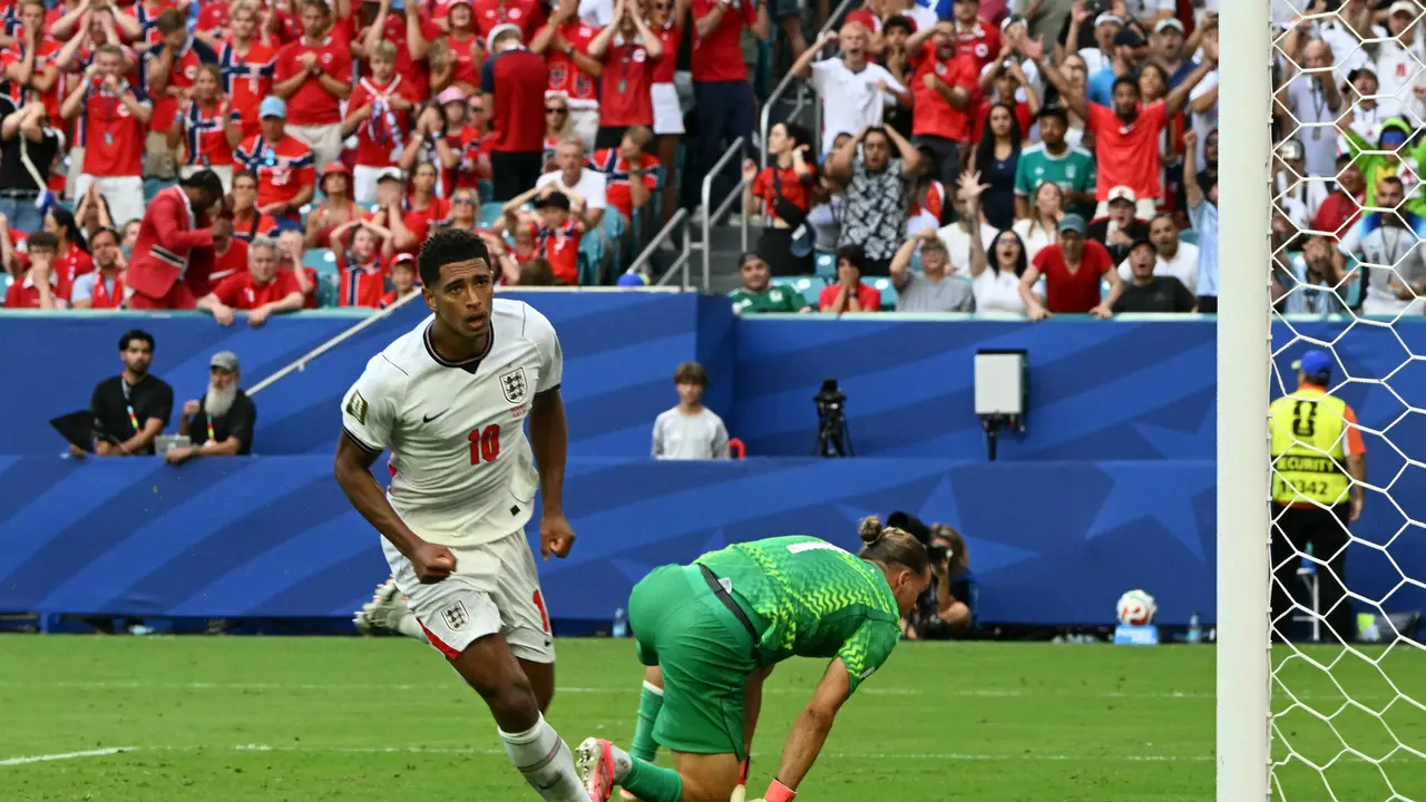 Selebrasi Inggris saat mengalahkan Norwegia di perempat final Piala Dunia 2026