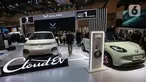 Suasana booth Wuling saat memamerkan produk terbarunya dalam ajang Gaikindo Indonesia International Auto Show (GIIAS) 2024 di ICE BSD, Kabupaten Tangerang, Rabu (17/7/2024). (Liputan6.com/Angga Yuniar)