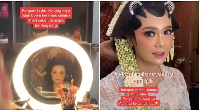 Pengantin Wanita Ini Tak Keramas 7 Hari Jelang Menikah, Hasil Riasan Wajahnya Curi Perhatian