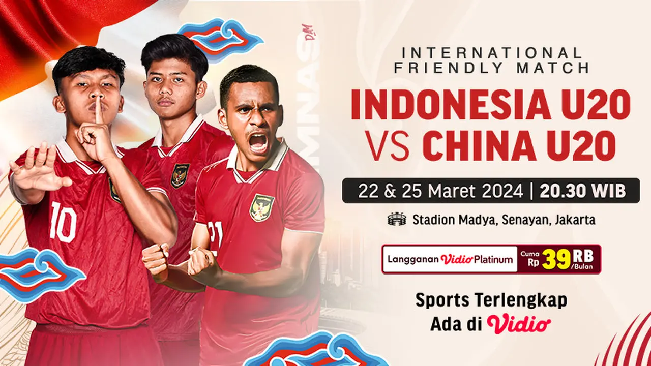 Indonesia U20 vs China U20 Leg 2 International Friendly Match