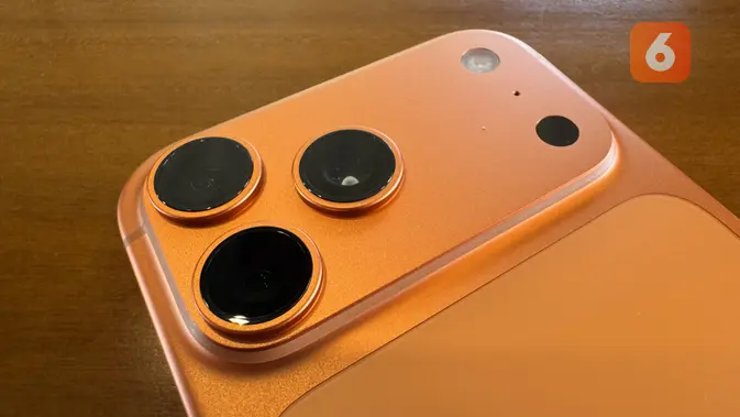 <p>Kamera belakang iPhone 17 Pro Max. (Liputan6.com/ Yuslianson)</p>