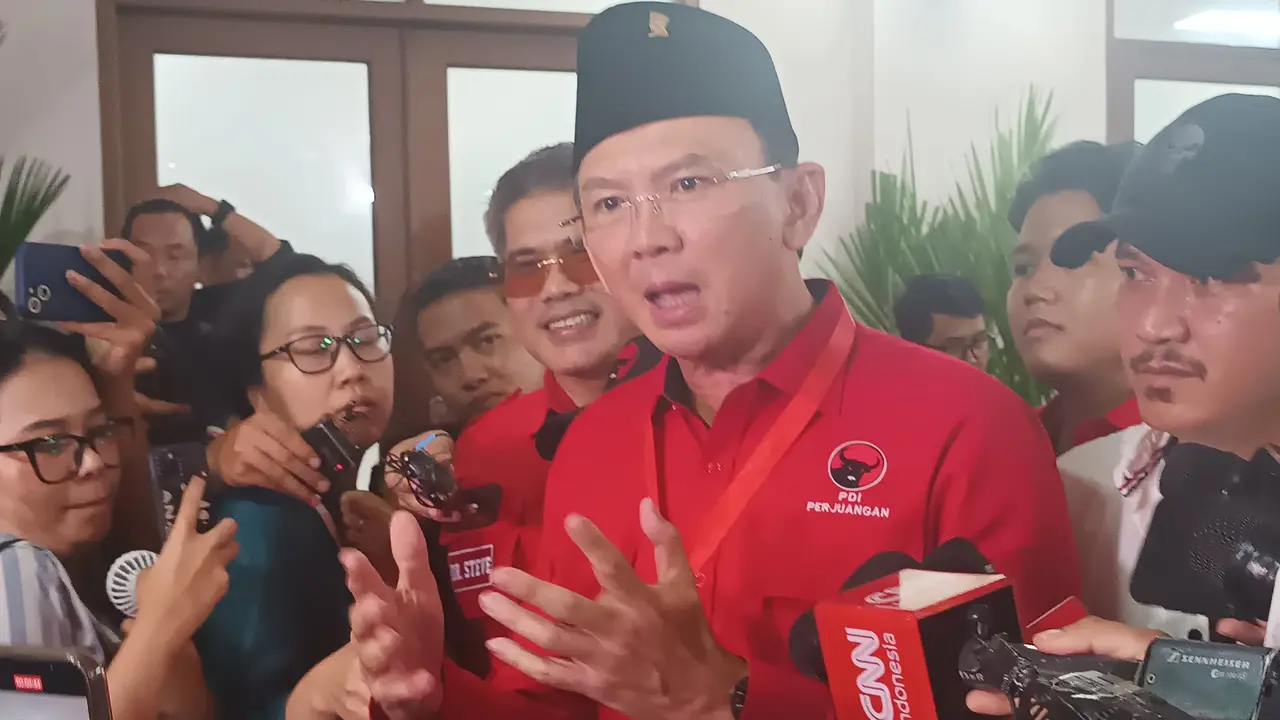 Ahok Usai Mengghadiri Acara HUT PDIP