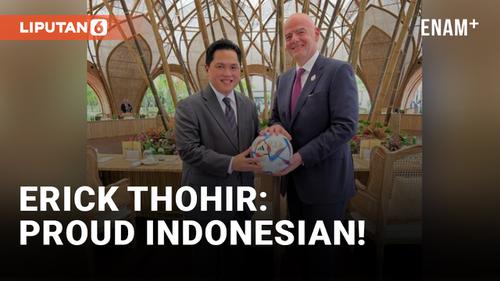 VIDEO: Erick Thohir Banggakan Bola Piala Dunia 2022 Asli Indonesia