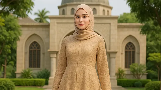 Rekomendasi Gamis Brokat Belah Depan yang Trendi di 2025