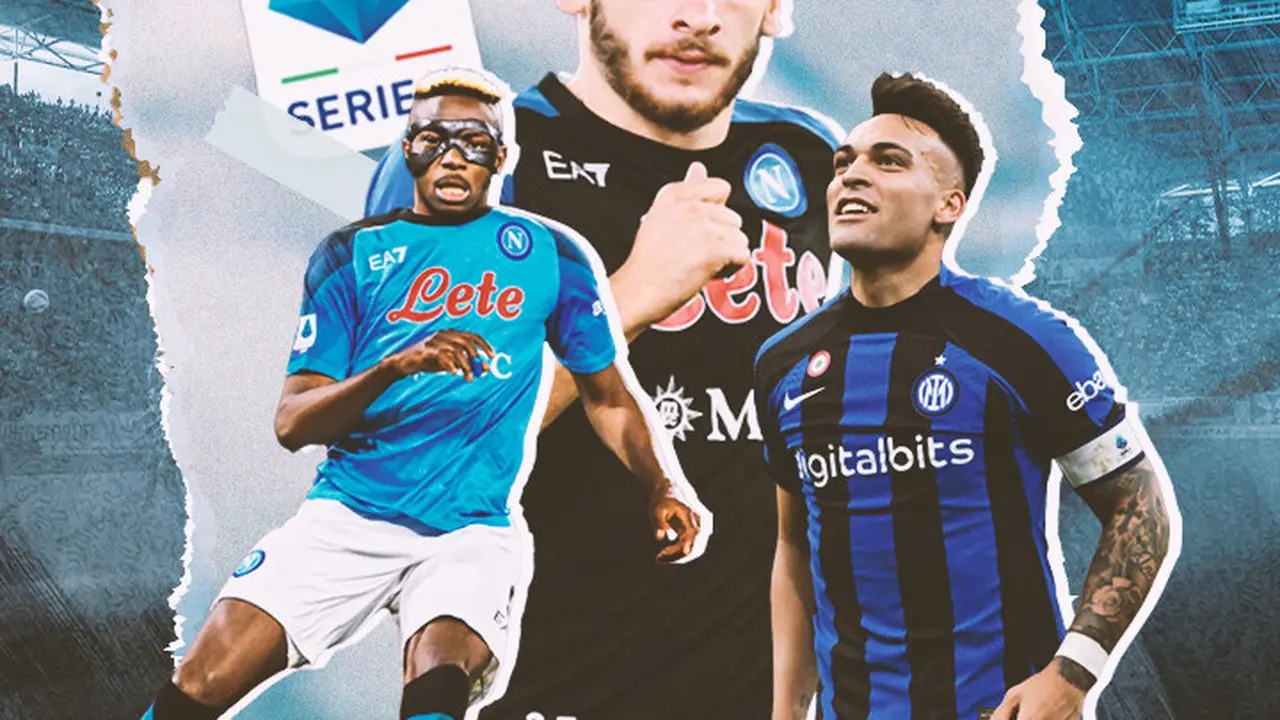 Liga Italia - Victor Osimhen, Khvicha Kvaratskhelia, Lautaro Martinez