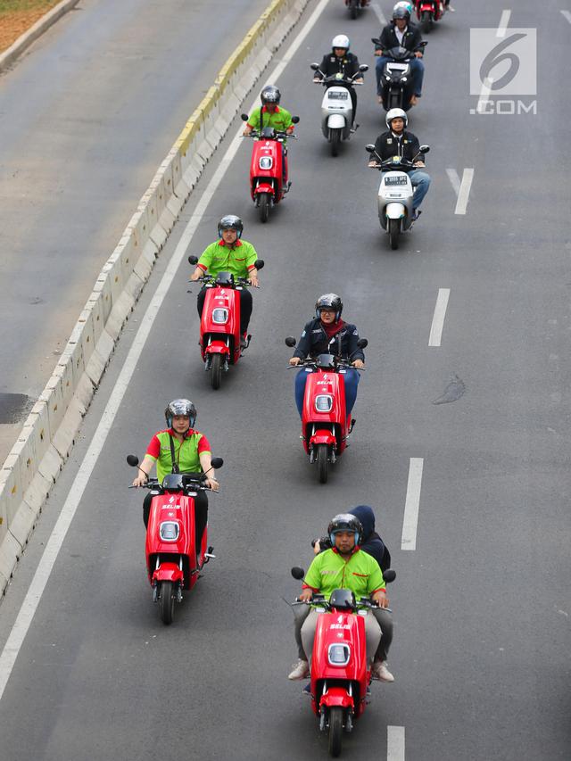 Konvoi Kendaraan Listrik Sambut Formula E 2020