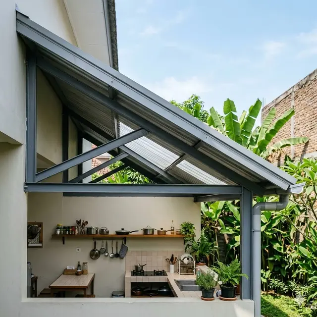 Model Atap Dapur Belakang Minimalis