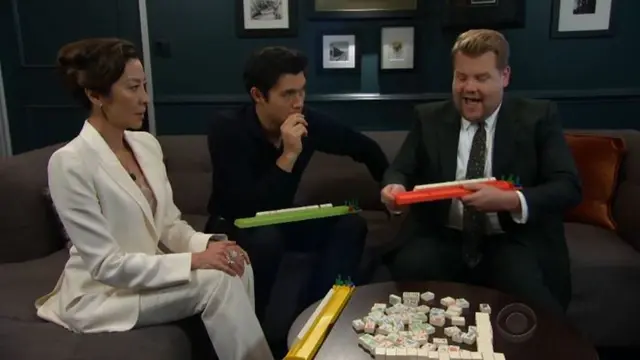 James Corden, Henry Golding, Michelle Yeoh