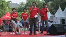 Coca-Cola berkolaborasi dengan berbagai elemen masyarakat, mempromosikan pentingnya melakukan aktivitas fisik moderat minimal 30 menit/hari sebagai langkah awal menuju hidup sehat dan bugar", Jakarta, Minggu (8/11/2015). (Liputan6.com/Gempur M Surya).
